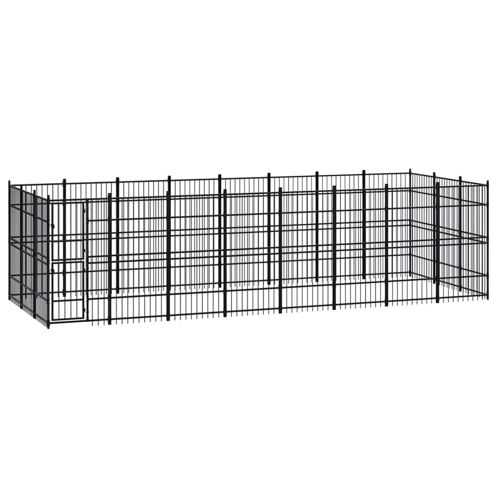 Hondenkennel 22,12 m² staal