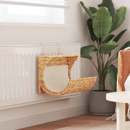 Kattenbed met kussen 37x20x20 cm waterhyacint