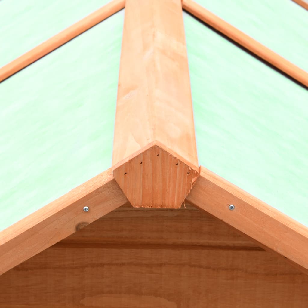 Kippenhok 170x81x110 cm massief grenen- en vurenhout