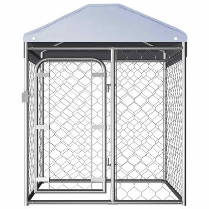 Hondenkennel voor buiten met dak 100x100x125 cm