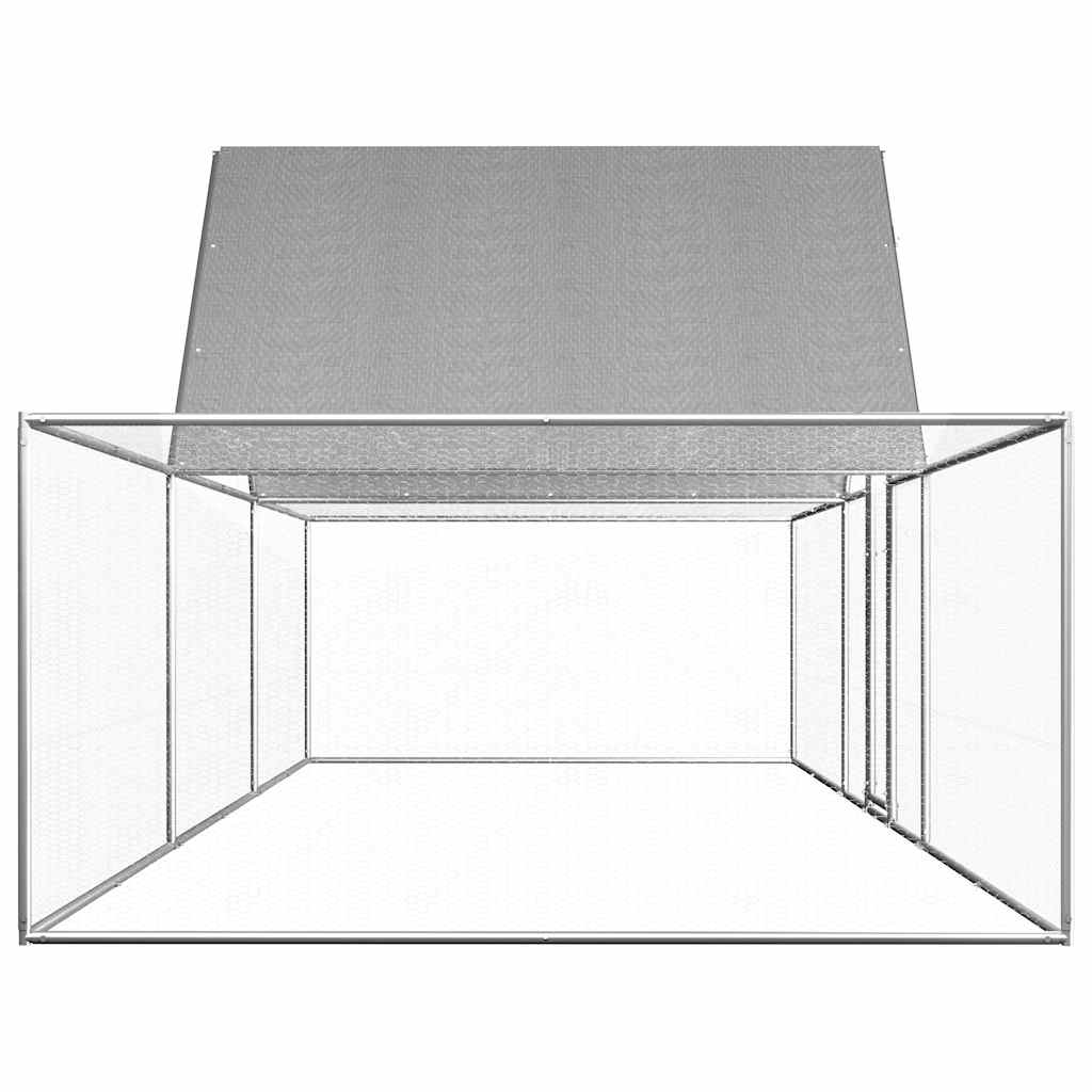 Kippenren 6x2x2 m gegalvaniseerd staal