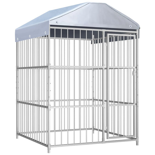 Hondenkennel voor buiten met dak 150x150x200 cm