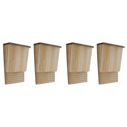 Vleermuizenkasten 4 st 22x12x34 cm hout