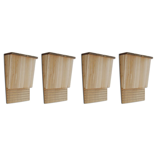 Vleermuizenkasten 4 st 22x12x34 cm hout