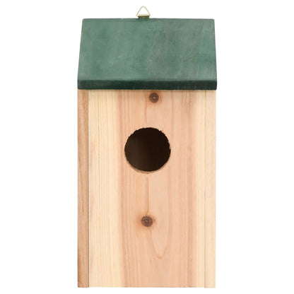 Vogelhuisjes 4 st 12x12x22 cm hout