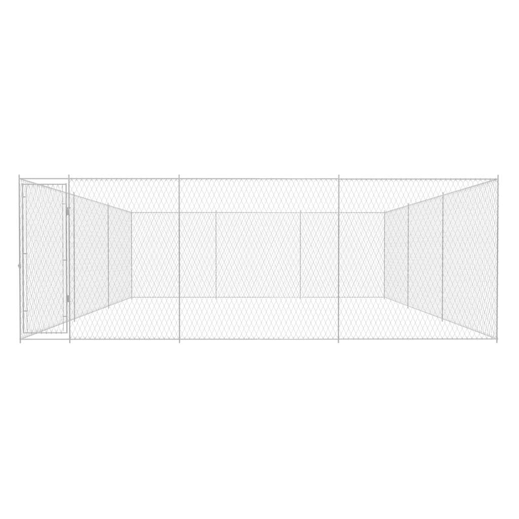 Hondenkennel voor buiten 570x570x185 cm gegalvaniseerd staal