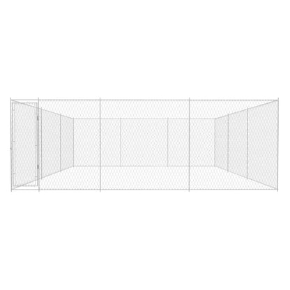 Hondenkennel voor buiten 570x570x185 cm gegalvaniseerd staal