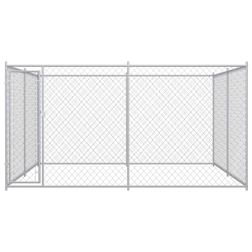 Hondenkennel voor buiten 383x383x185 cm