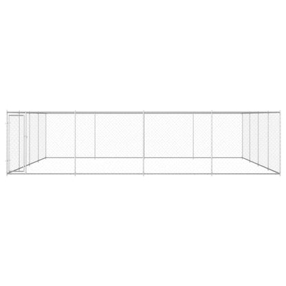 Hondenkennel voor buiten 760x760x185 cm gegalvaniseerd staal