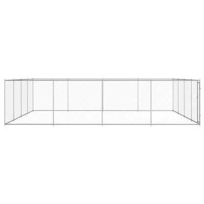 Hondenkennel voor buiten 760x760x185 cm gegalvaniseerd staal