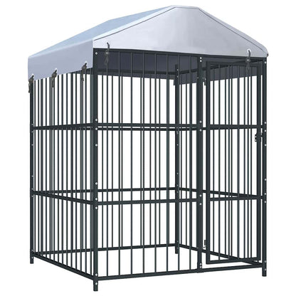 Hondenkennel voor buiten met dak 150x150x200 cm