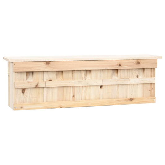 Mussenhuis met 5 kamers 68x15x21 cm vurenhout