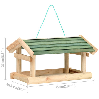 Vogelvoeder 35x29,5x21 cm massief hout
