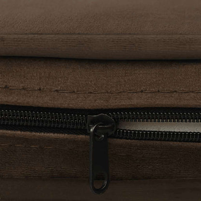 Hondenbank 67x47x36 cm pluche bruin