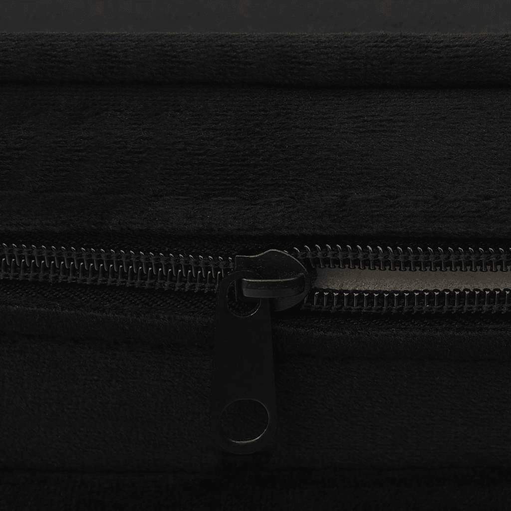 Hondenbank 67x47x36 cm pluche zwart
