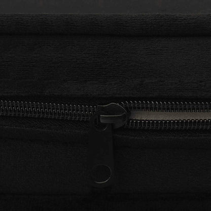 Hondenbank 67x47x36 cm pluche zwart