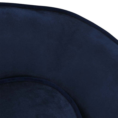 Hondenbank 67x47x36 cm pluche blauw