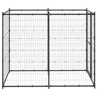 Hondenkennel voor buiten 110x220x180 cm staal