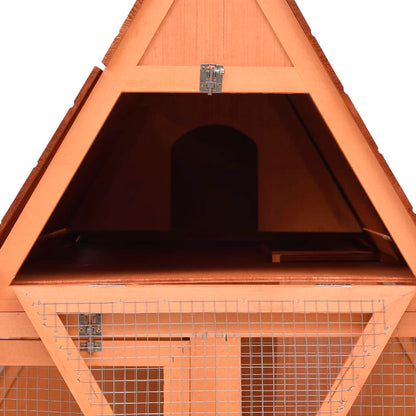 Konijnenhok 152x127x109,5 cm massief vurenhout