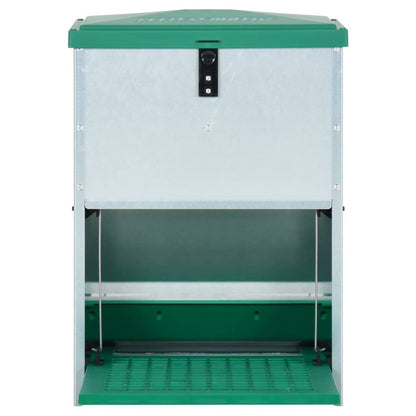 Pluimveevoerbak automatisch met pedaal 12 kg