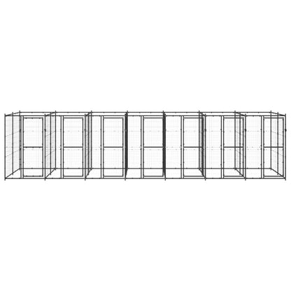 Hondenkennel 16,94 m² staal