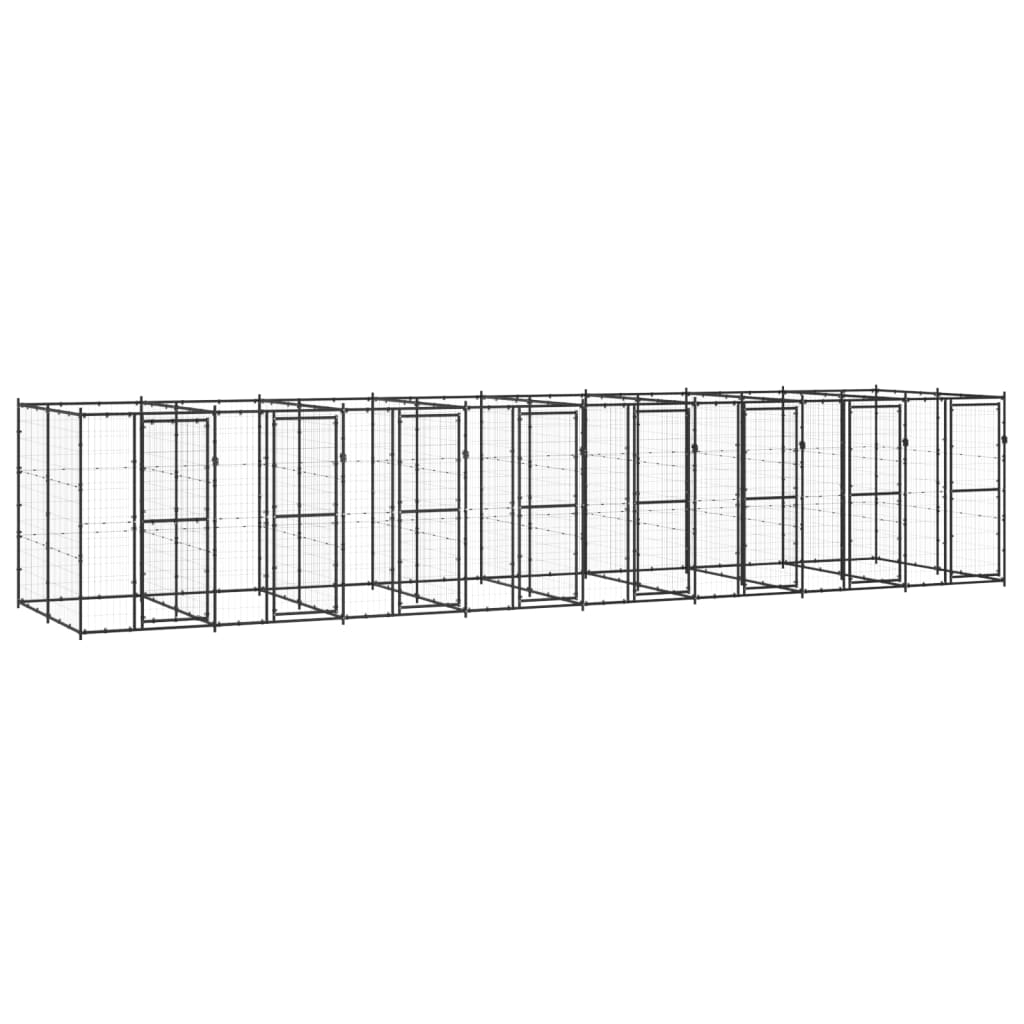 Hondenkennel 19,36 m² staal