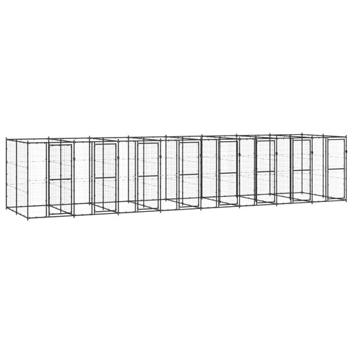 Hondenkennel 19,36 m² staal