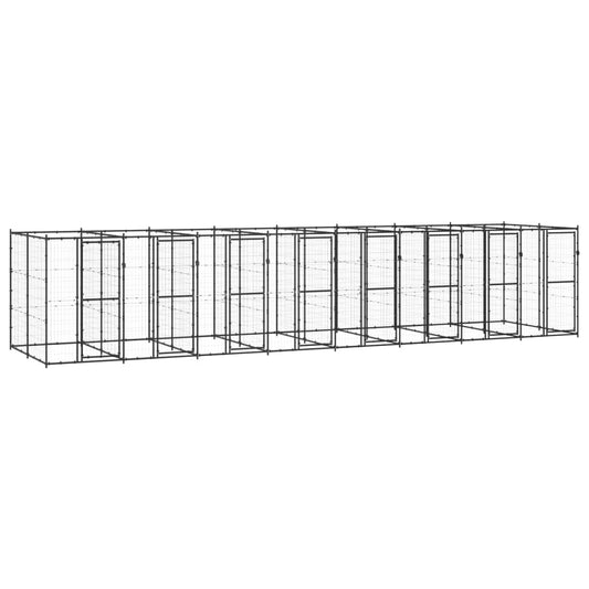 Hondenkennel 19,36 m² staal