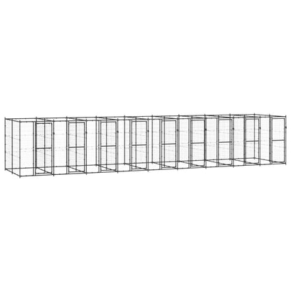 Hondenkennel 21,78 m² staal