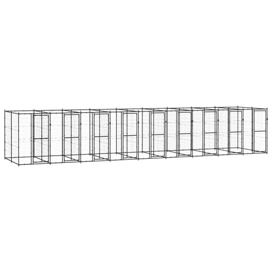 Hondenkennel 21,78 m² staal