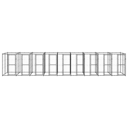 Hondenkennel 21,78 m² staal
