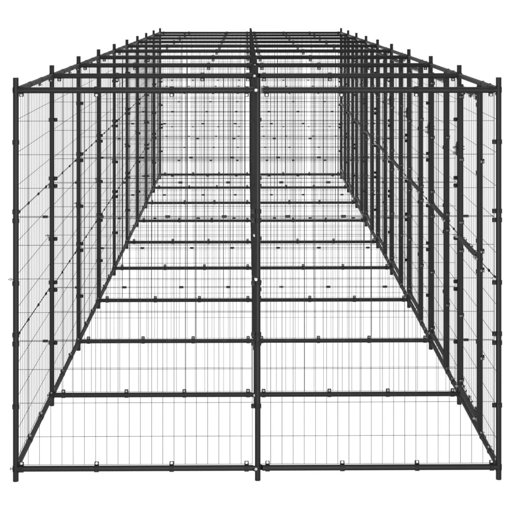 Hondenkennel 21,78 m² staal