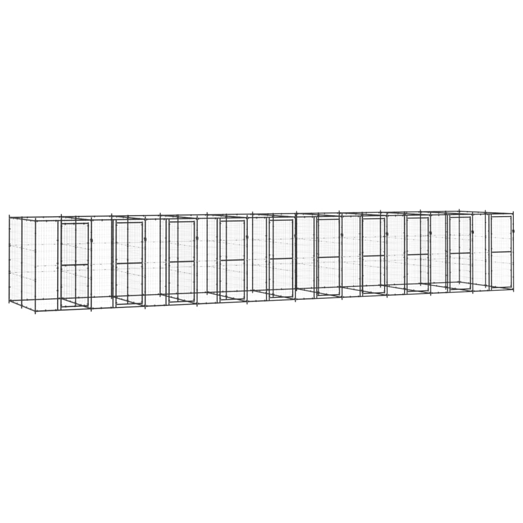 Hondenkennel 24,2 m² staal