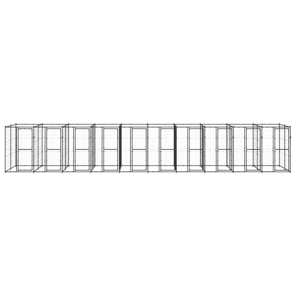 Hondenkennel 24,2 m² staal
