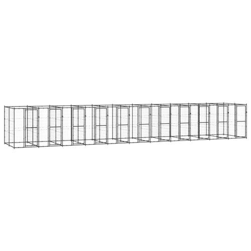 Hondenkennel 26,62 m² staal