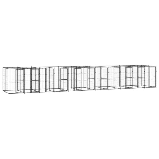 Hondenkennel 26,62 m² staal