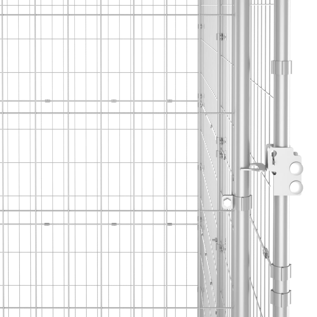 Hondenkennel met dak 29,04 m² gegalvaniseerd staal