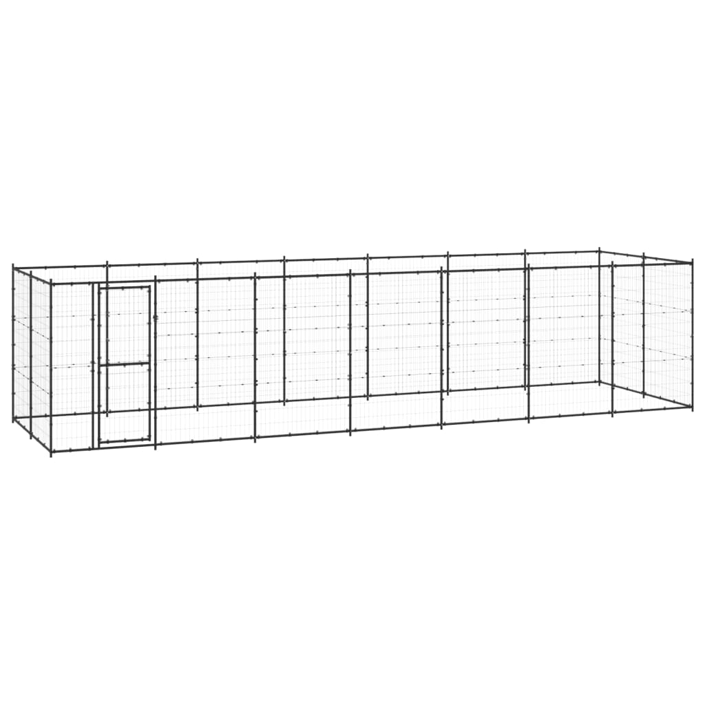 Hondenkennel 16,94 m² staal