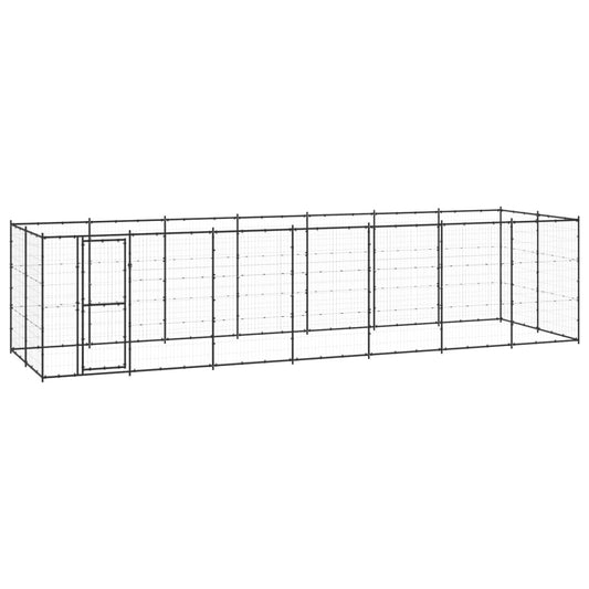Hondenkennel 16,94 m² staal
