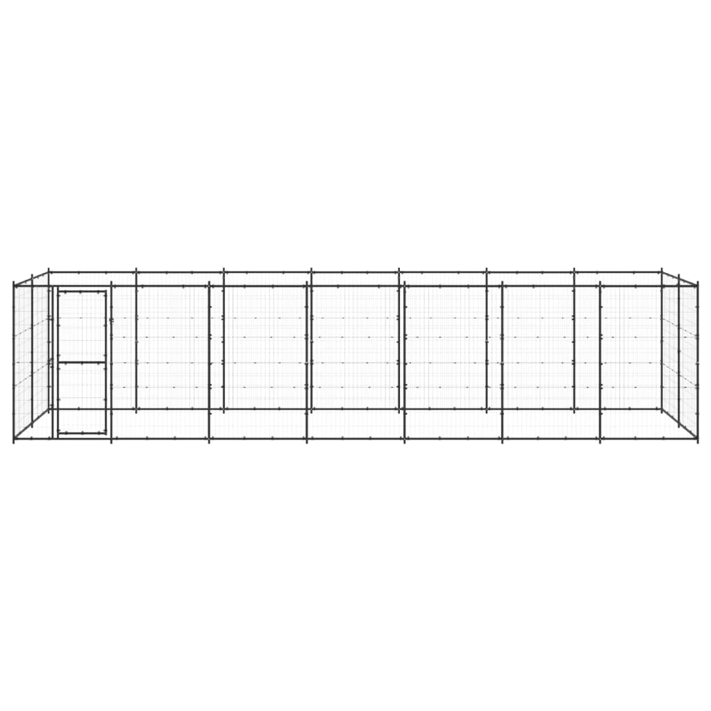 Hondenkennel 16,94 m² staal