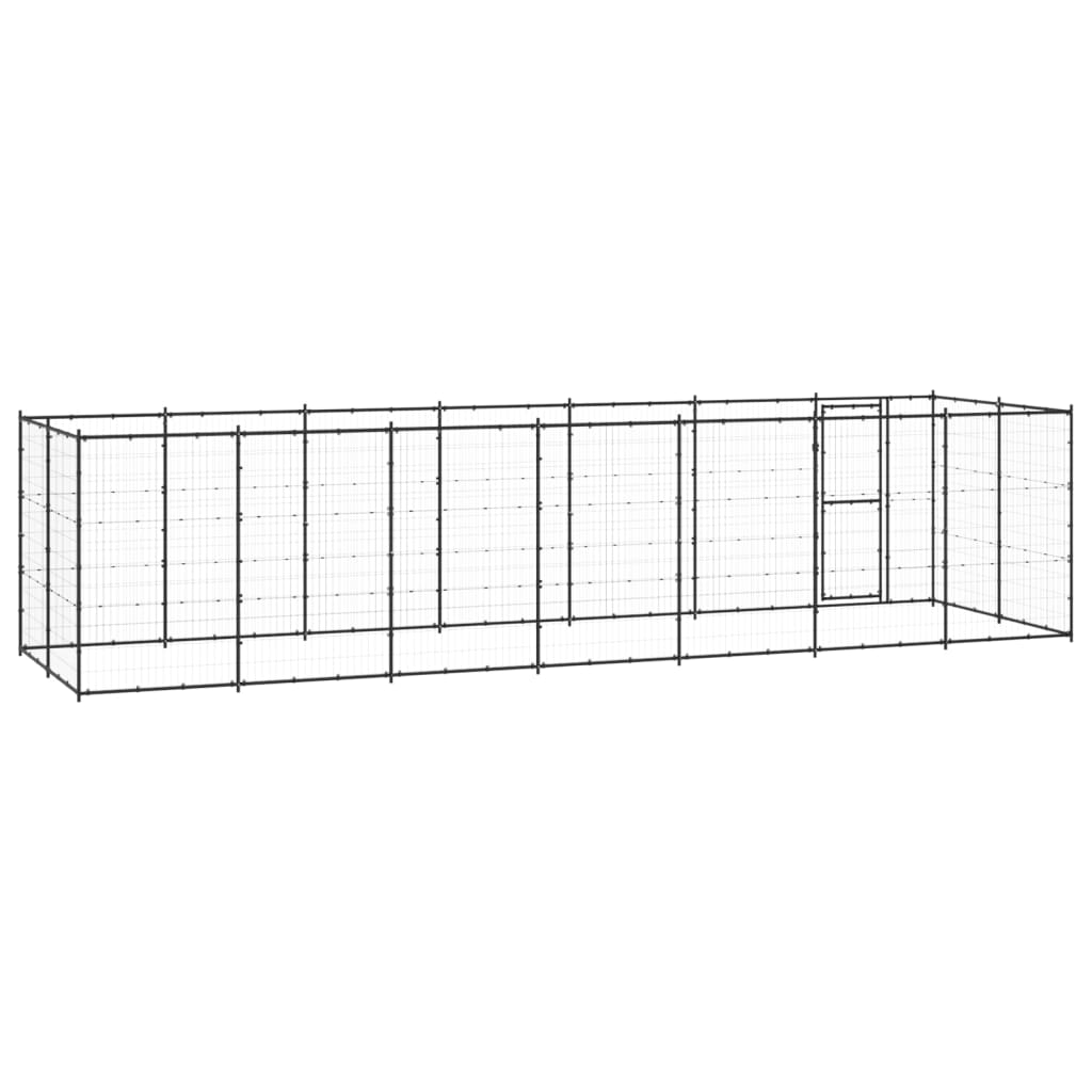Hondenkennel 16,94 m² staal