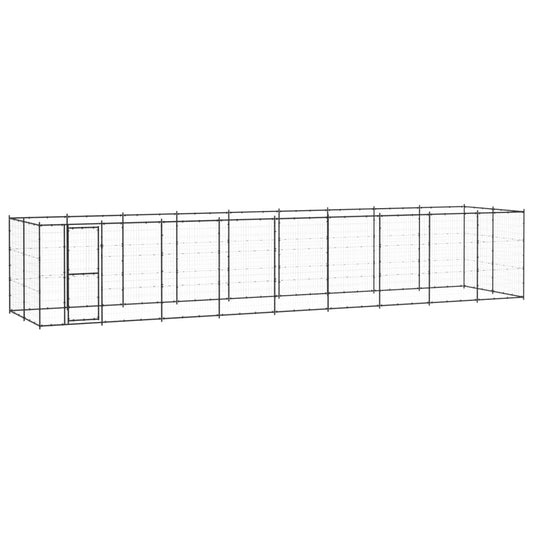 Hondenkennel 21,78 m² staal