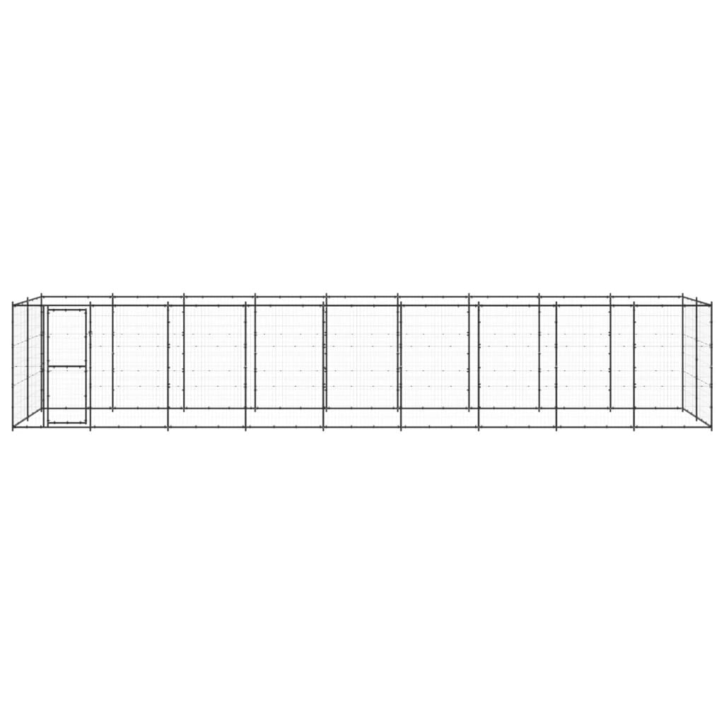 Hondenkennel 21,78 m² staal