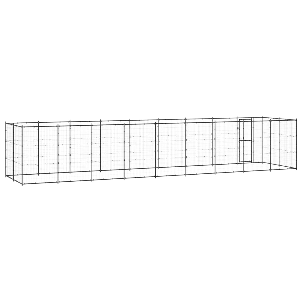 Hondenkennel 21,78 m² staal