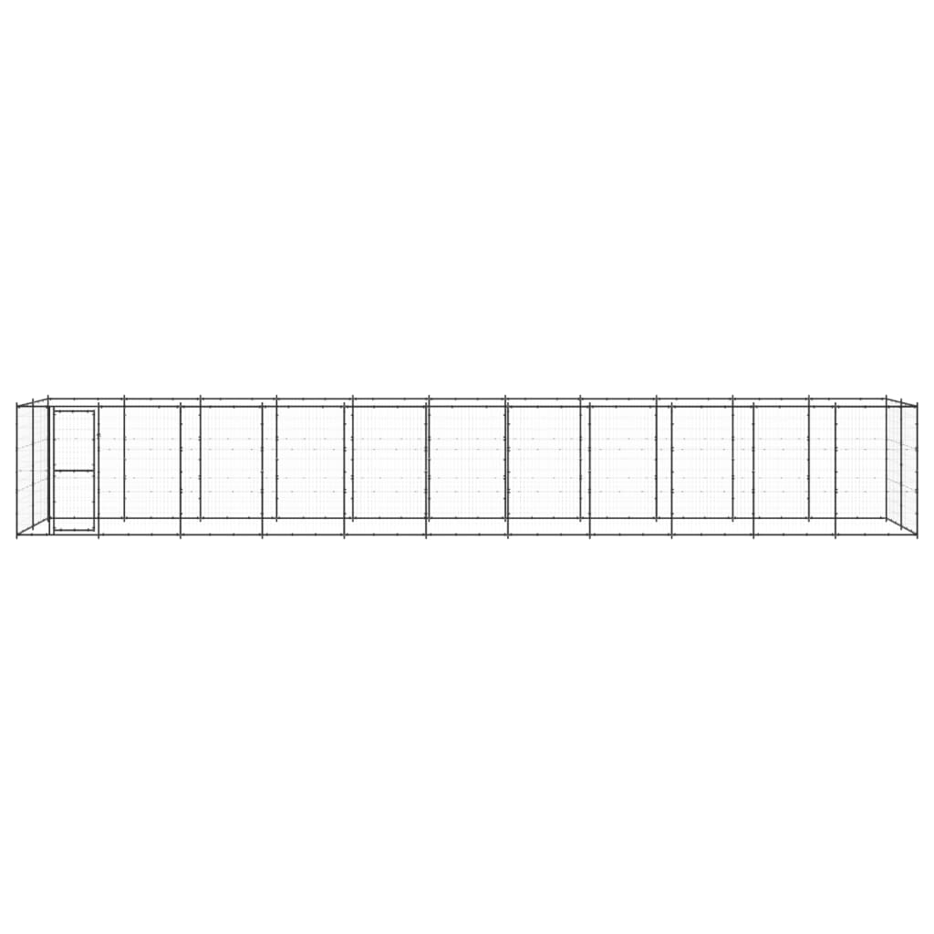 Hondenkennel 26,62 m² staal
