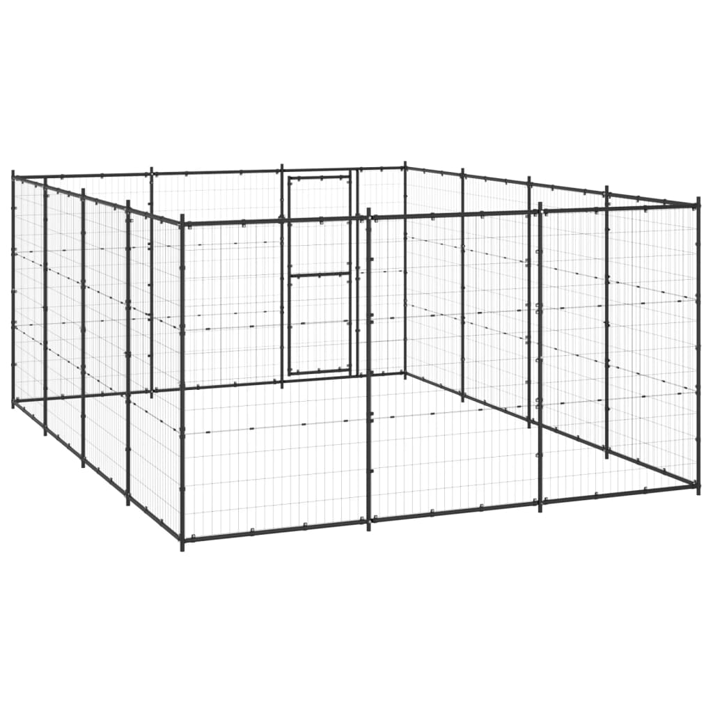 Hondenkennel 14,52 m² staal