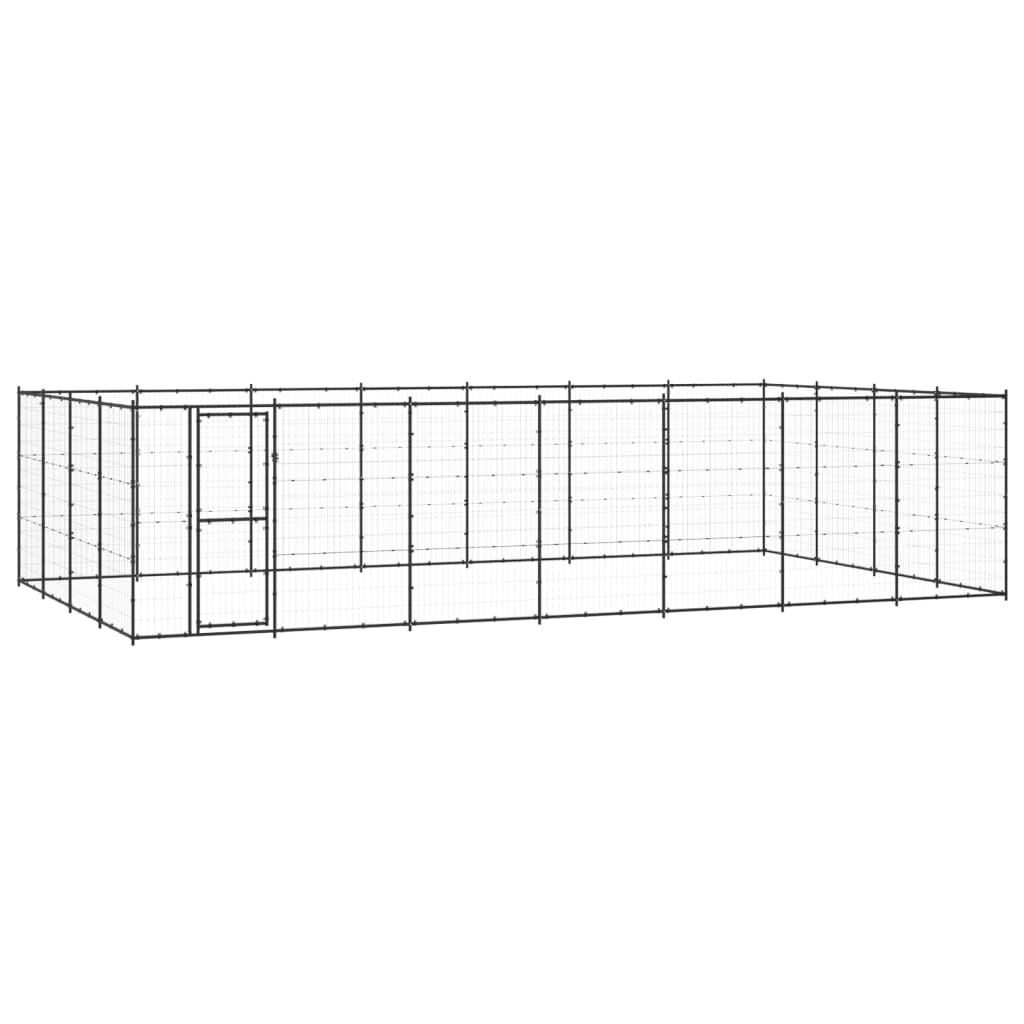 Hondenkennel 33,88 m² staal