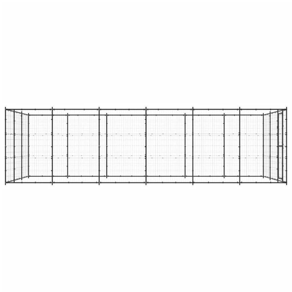 Hondenkennel 21,78 m² staal