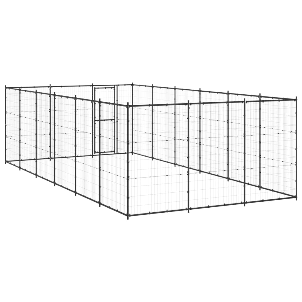 Hondenkennel 21,78 m² staal