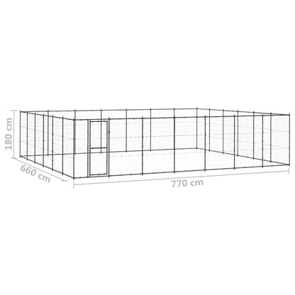 Hondenkennel 50,82 m² staal